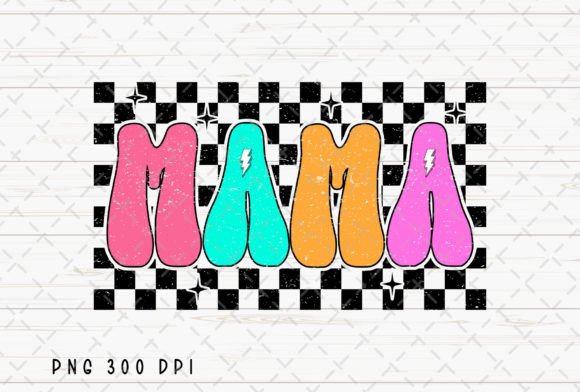 Checkered Retro Mama Distressed Mom PNG: A Designer's Deep Dive