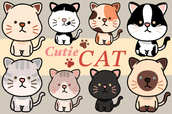 Cute Cat Clipart: The Purr-fect Design Asset for Every Creator