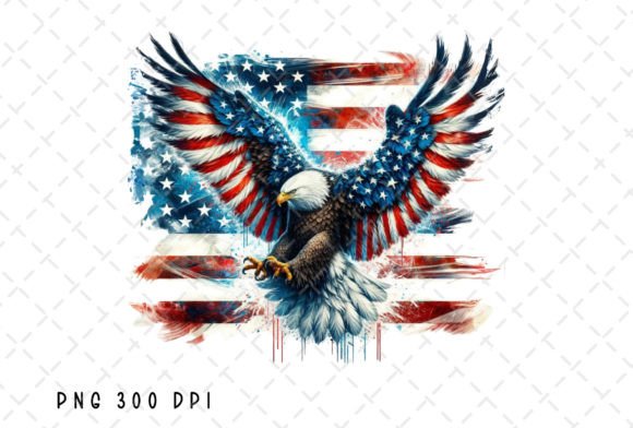 Eagle Patriotic 4th July American Flag: Designing with Spirit