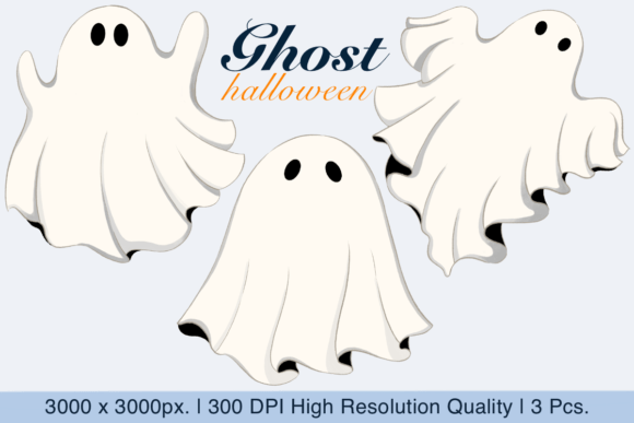 Ghost Halloween Clipart: Spooky Vectors for Your Projects