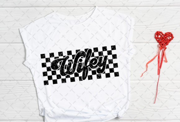 Retro Wifey Checkered Wife Distressed: A Designer's Deep Dive
