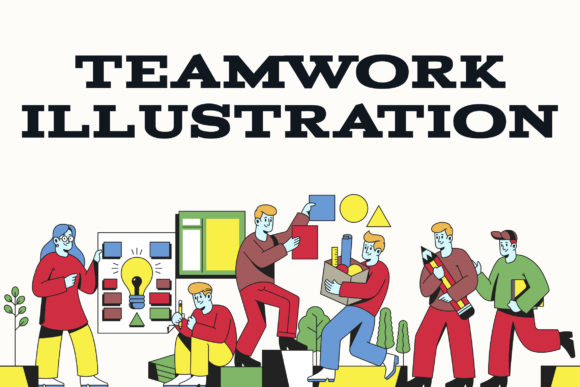 Team Work Illustration Collection: Modernizing Visual Collaboration