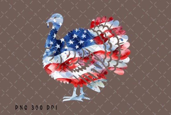 Turkey Hunting USA Flag Sublimation PNG: A Creative Asset