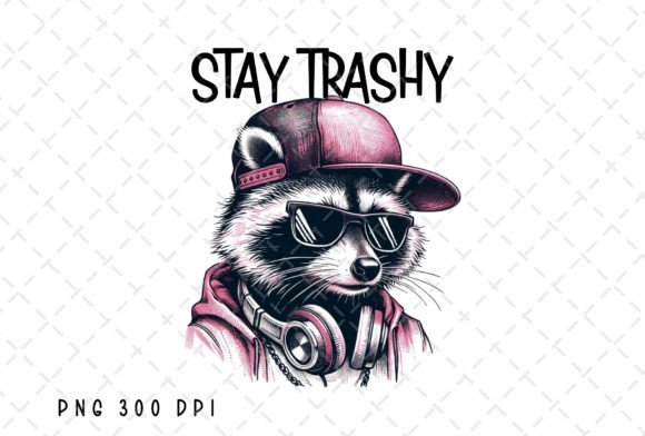 Unleash Your Creative Edge with Stay Trashy Funny Raccoon Lovers PNG