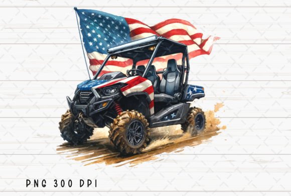 UTV American Flag 4th of July PNG: Creative Project Ideas
